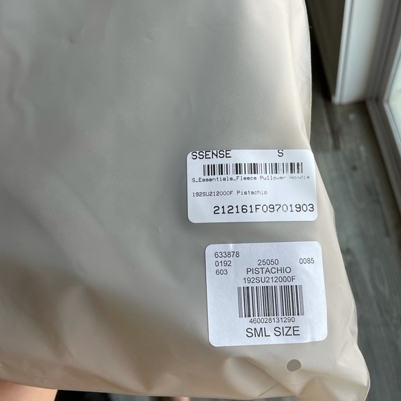 Fear of God Essentials Hoodie. Pistachio - Picture 3 of 3